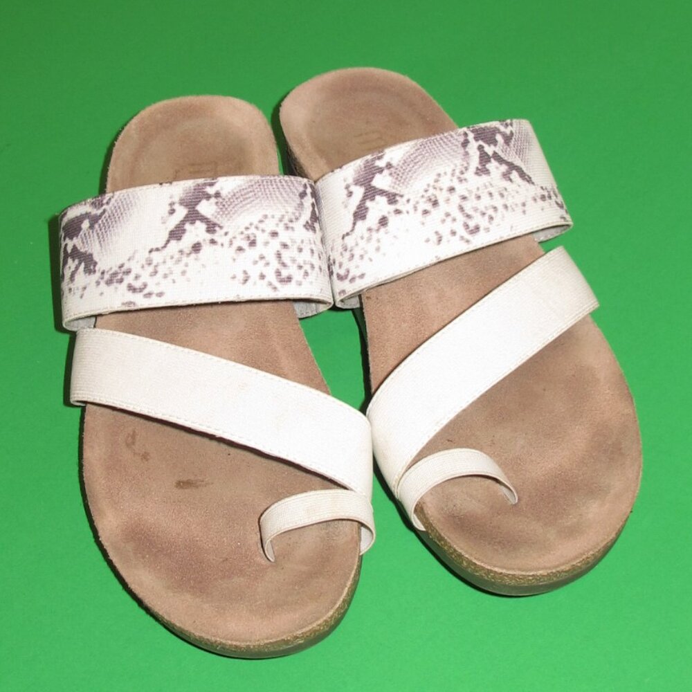 Munro "Aries" Tan stretch fabric sandal Size 7